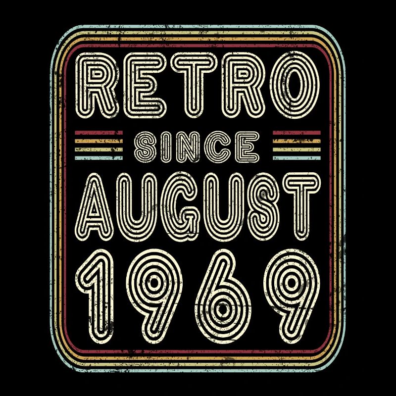 Geburtstag August 1969 Retro Geschenk