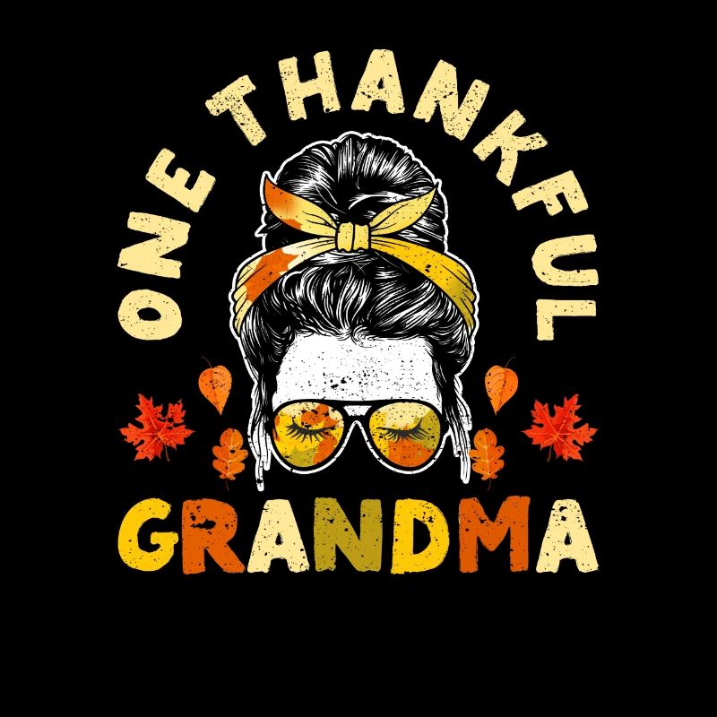 Eine dankbare Oma Thanksgiving Day Herbst Saison