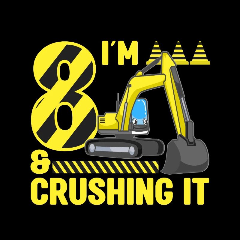 Construction Party 8ème anniversaire 8 ans Digger