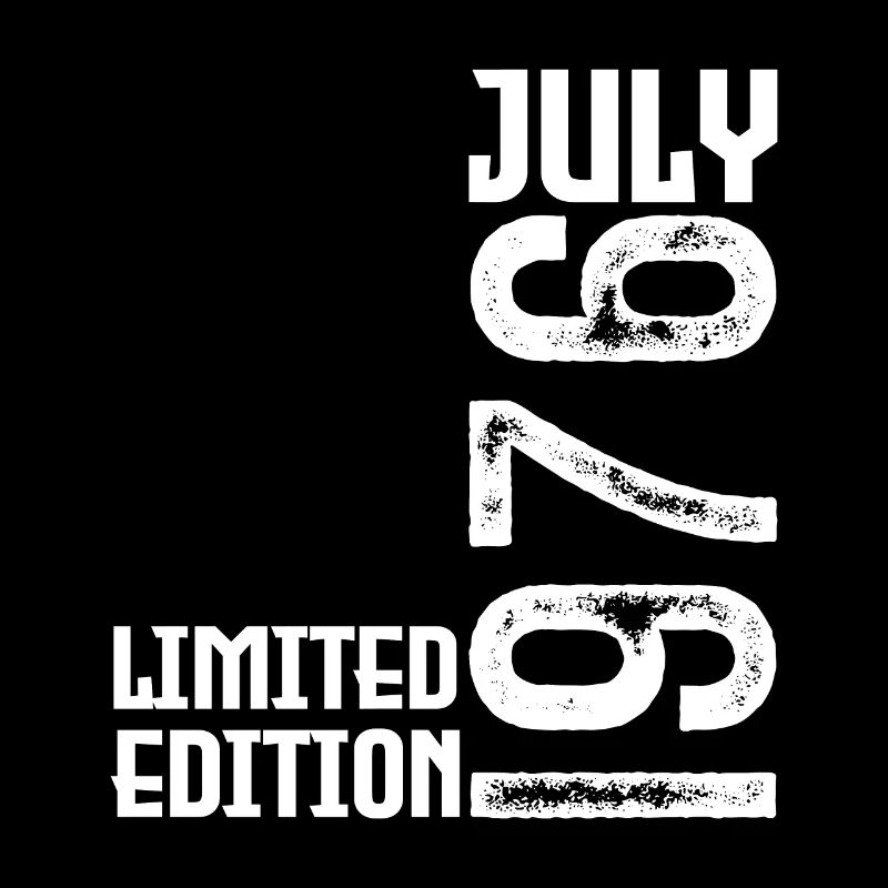 Geschenk Juli 1976. Geburtstag Juli 1976.