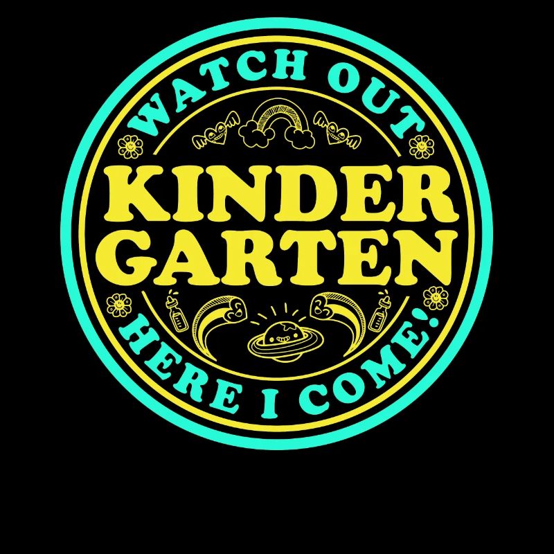 Kindergarten Kindergärtner Lehrer Regenbogenfarben