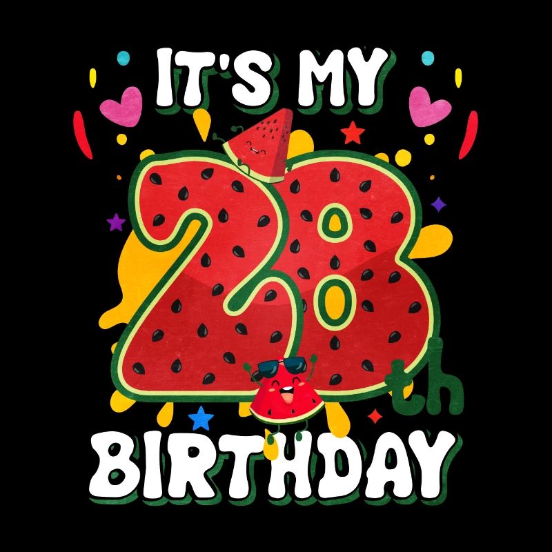 28e anniversaire Pastèque cadeau d’été