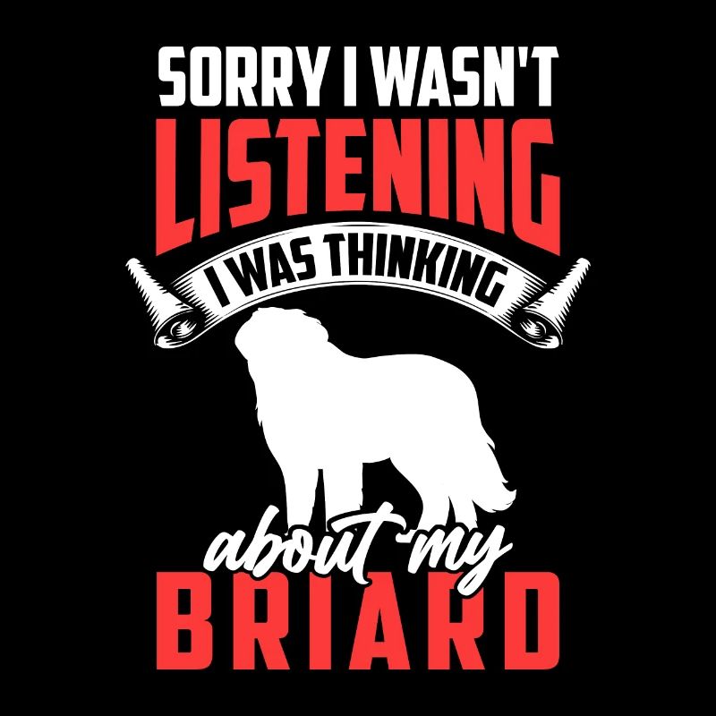 Pensée à mon Briard Berger de Brie