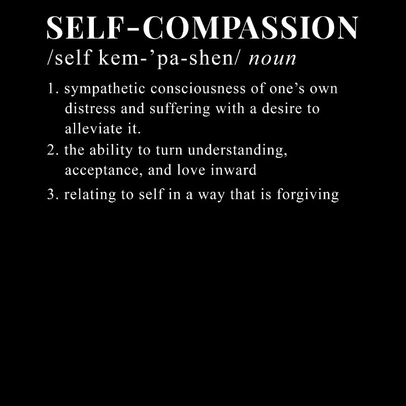 Mindfulness Saying Self Compassion