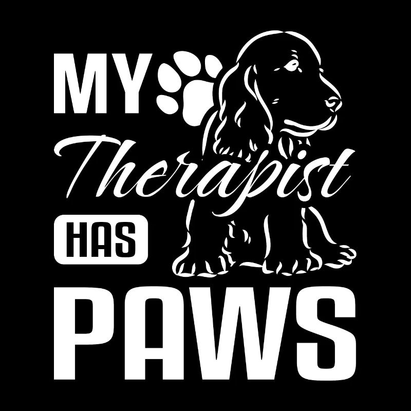 My therapist has paws cocker spaniel