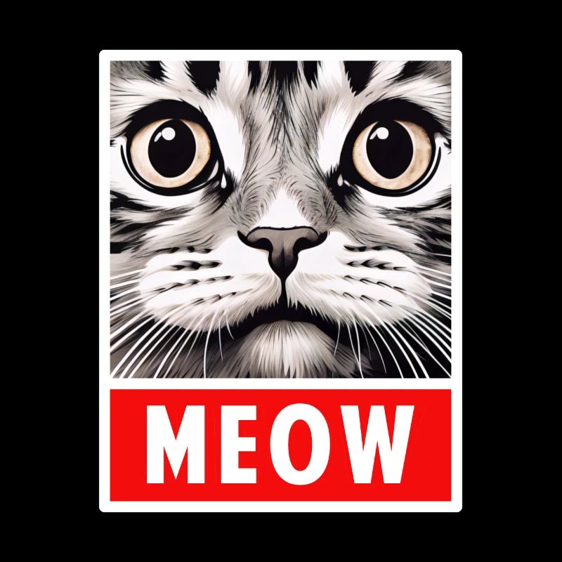 MEOW Meow Cadeau de visage de chat mignon