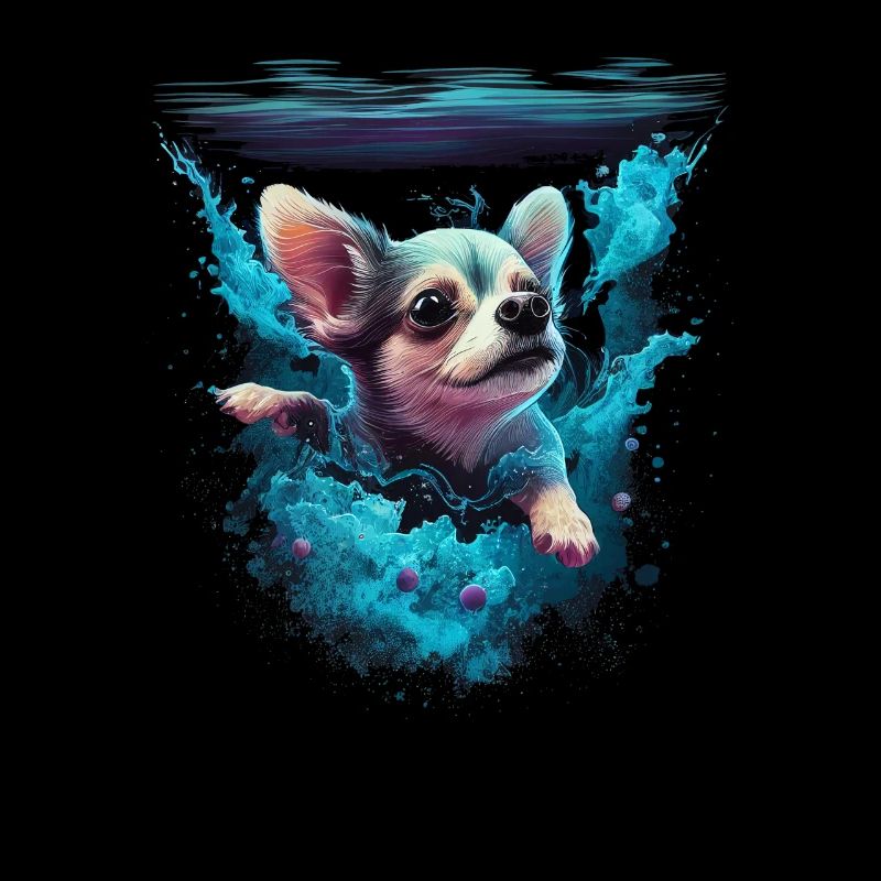 Chihuahua | Nager Mignon Eau Plongée Drôle Chien