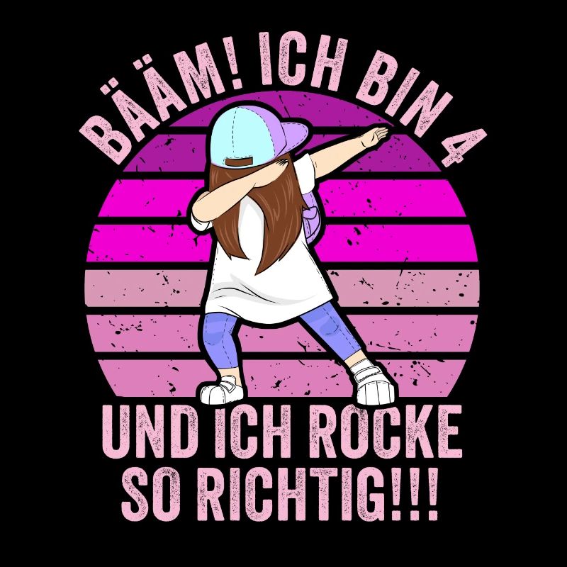 4 Jahre Mädchen Geschenk 4. Geburtstag Vier