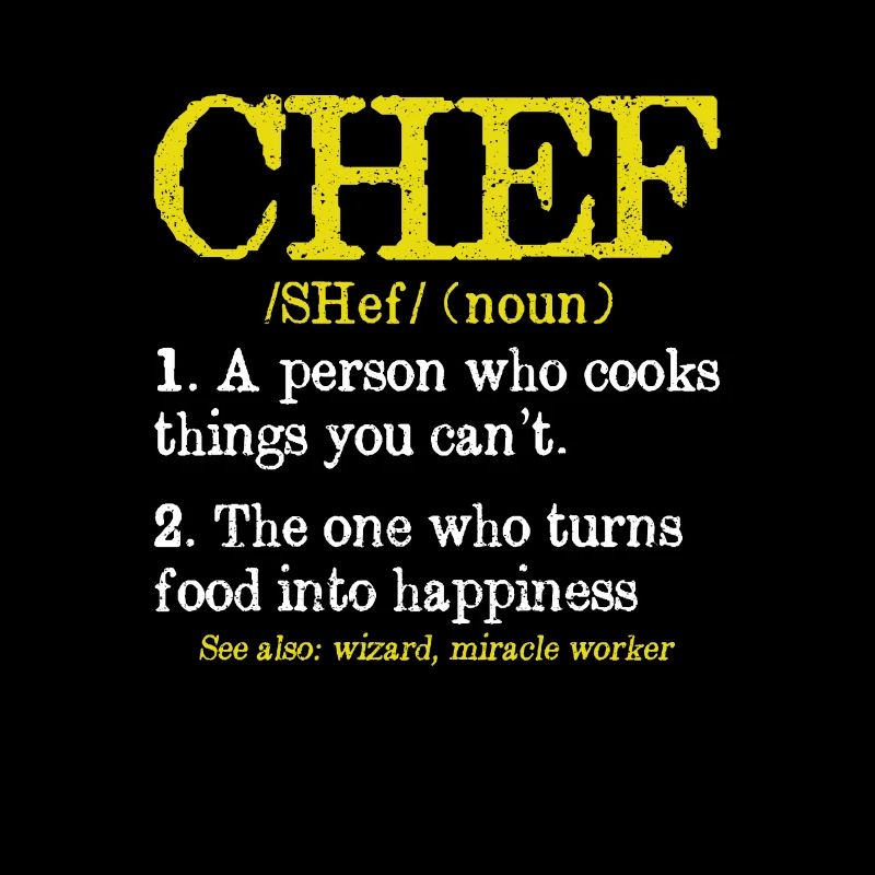 Chef Description Funny Culinary Cooking