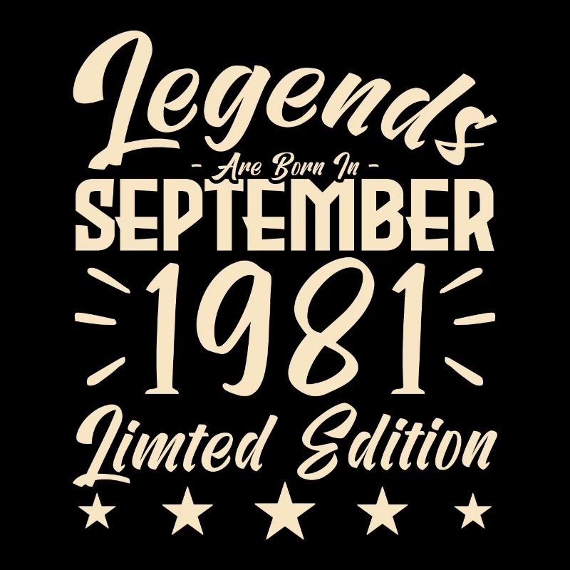 Naissance En Septembre 1981. Cadeau de September.