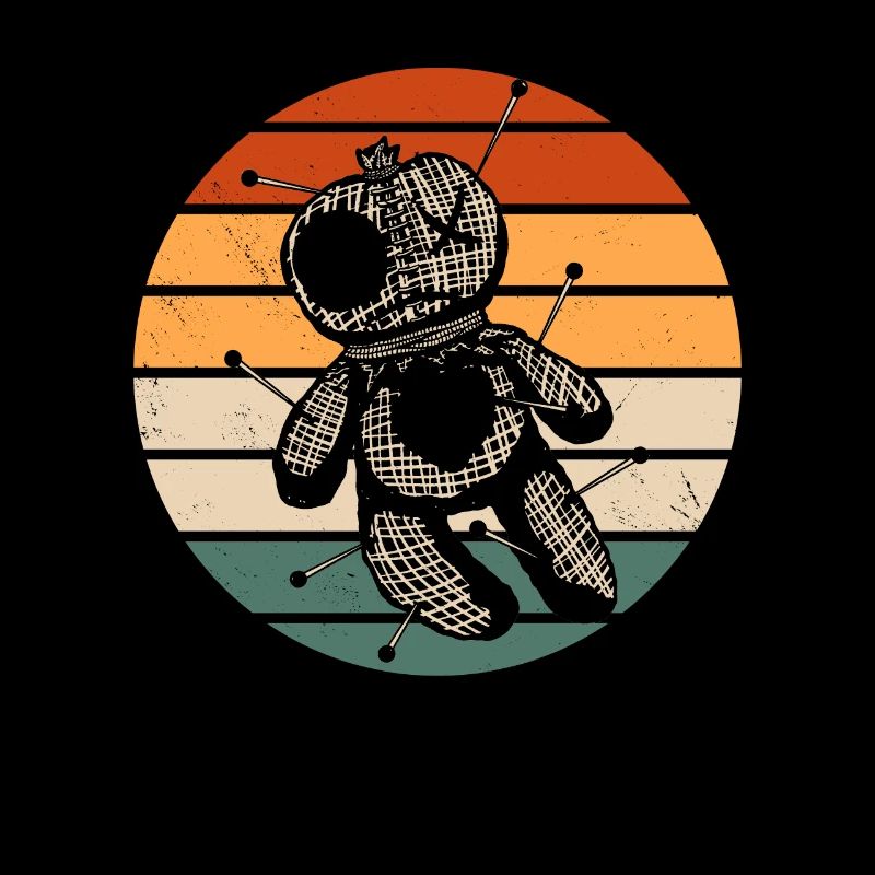 Retro Voodoo Doll Design