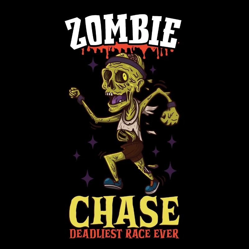 Funny Horror Zombie Marathon Jogging Runner