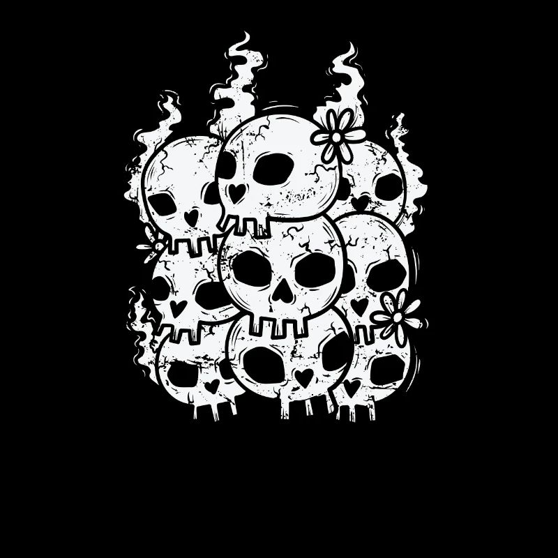 Bone Skull Gothic Style