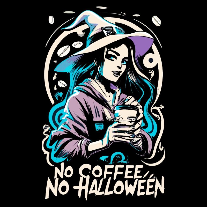 No Coffee No Halloween Coffee Lover Witch