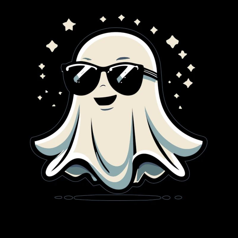 Fantôme avec des lunettes de soleil