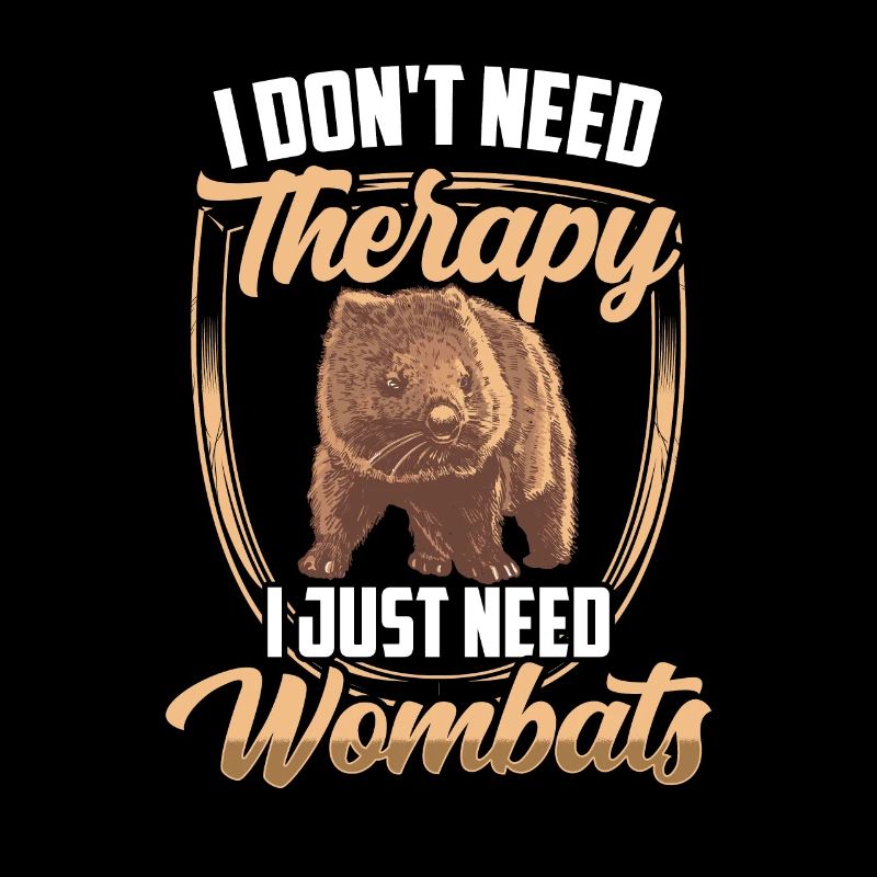 Wombat does not need therapy marsupial