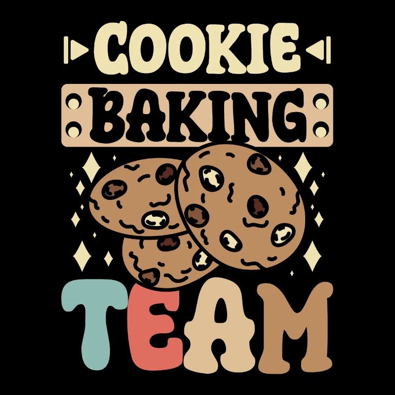 Amateur de pâtisserie de dégustation de biscuits, équipe de cuisson de biscuits