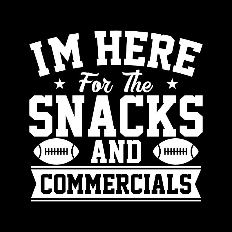 Ich Bin Wegen Der Snacks Und Werbespots Hier