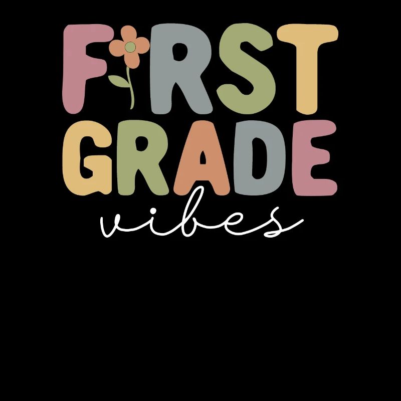 First Grade Vibes 1st Class Team Retro 100th Day