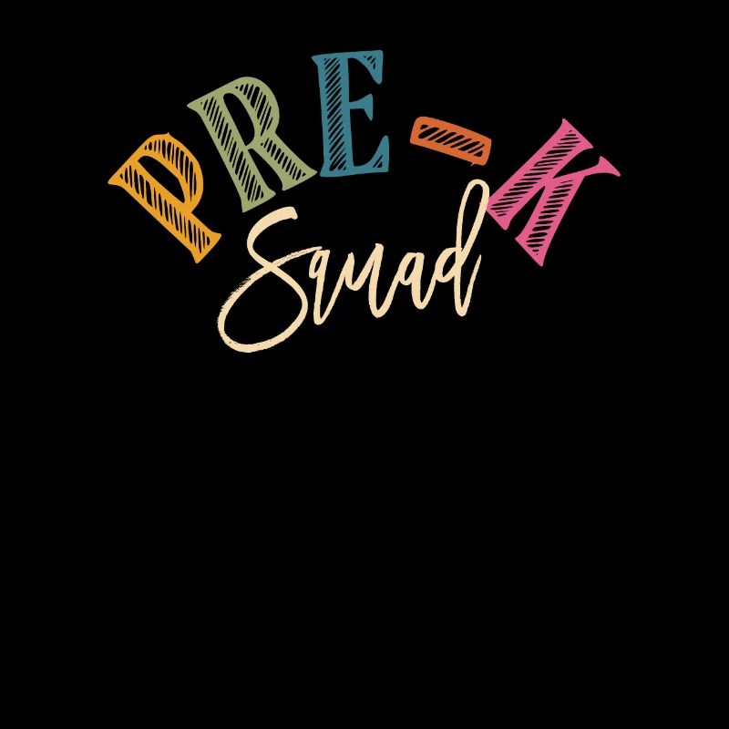 Pre-K Squad Lehrer Student Vorschule 100. Tag der