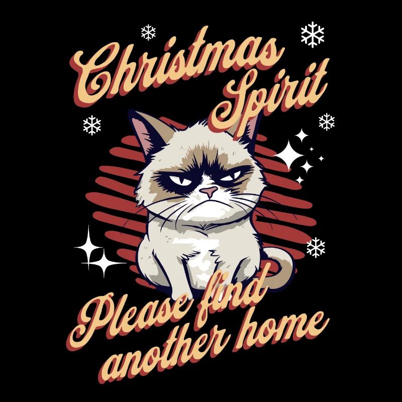 Angry Cat Xmas Sarcastic Funny Cat Meme