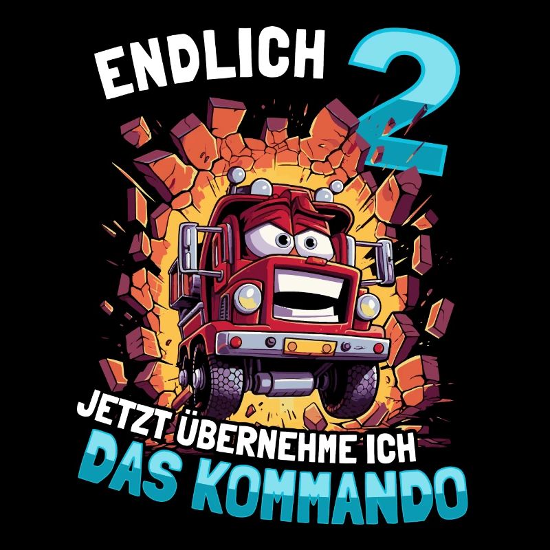 Endlich 2 Jahre Junge 2. Geburtstag Feuerwehauto