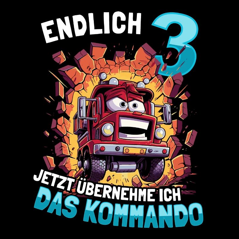 Endlich 3 Jahre Junge 3. Geburtstag Feuerwehauto
