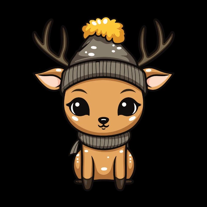 Deer Antlers Winter Comic