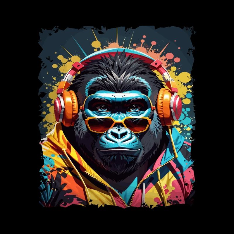 gorilla monkey animal art i cool cute