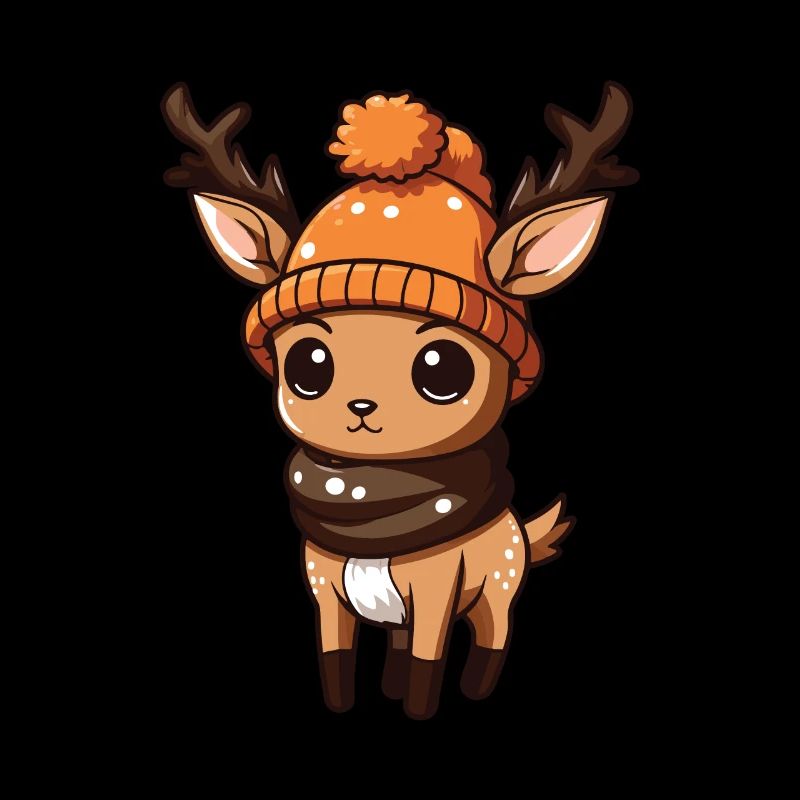 Deer Antlers Winter Comic