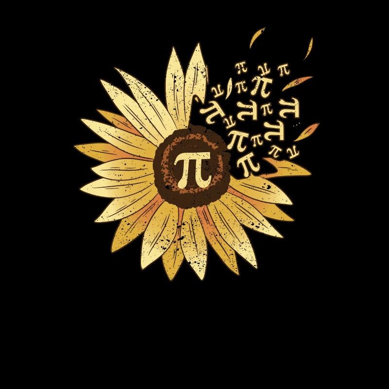 Pi Day Sunflower 3.14 Pi Number Symbol Math Lover