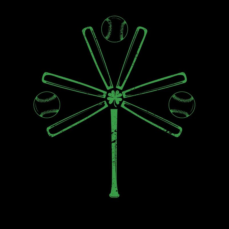 Drôle de batte de baseball Shamrock Shamrock