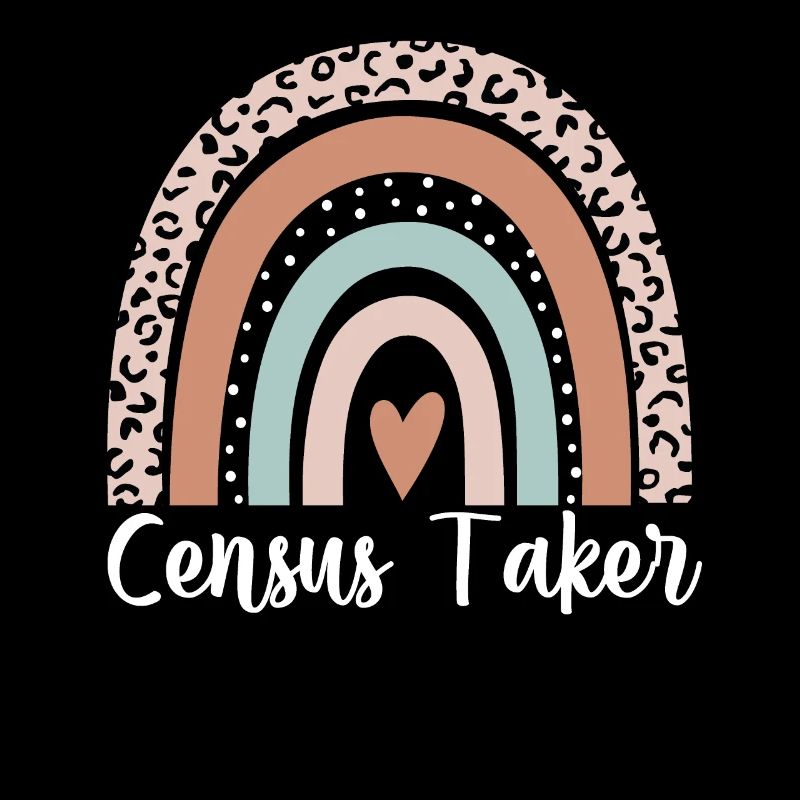 Census Taker Rainbow Leopard Funny Census Taker