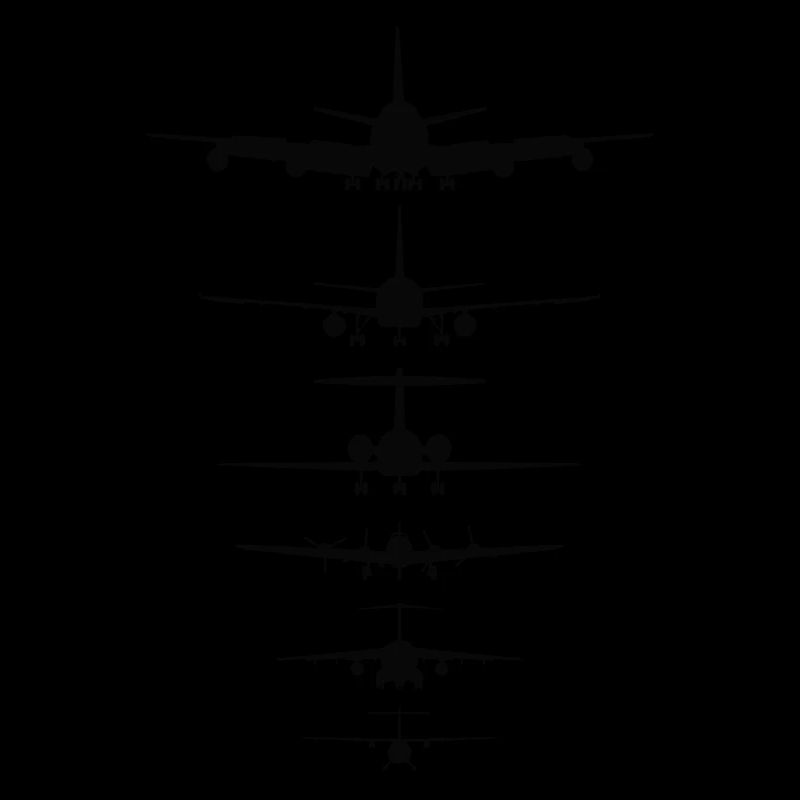 Airplanes Silhouette for Flight Instructor, Pilot