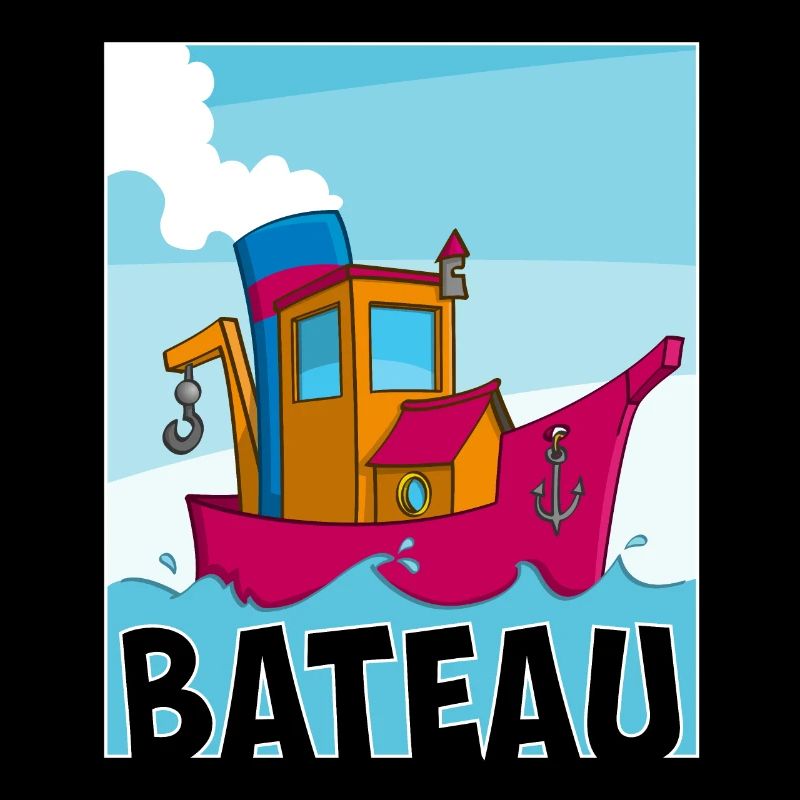 Buntes Bild eines lustigen Schleppers