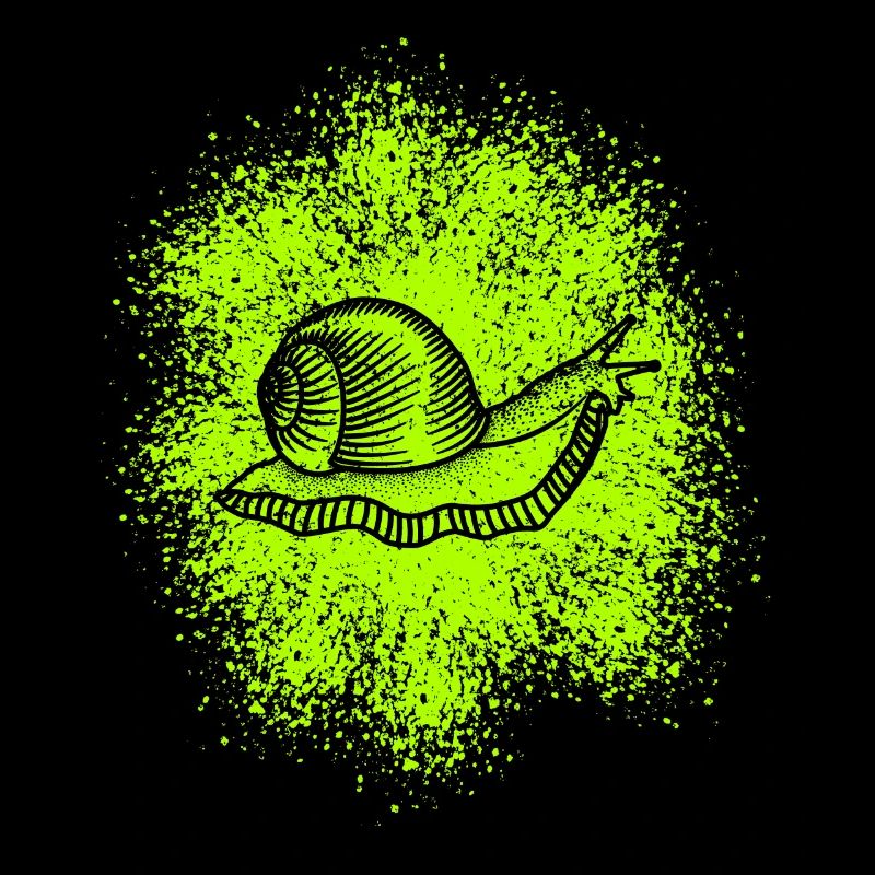 Cute snail with snail shell