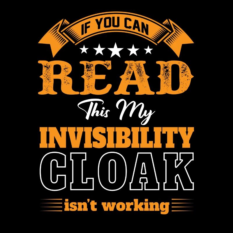 My invisible coat doesn't work