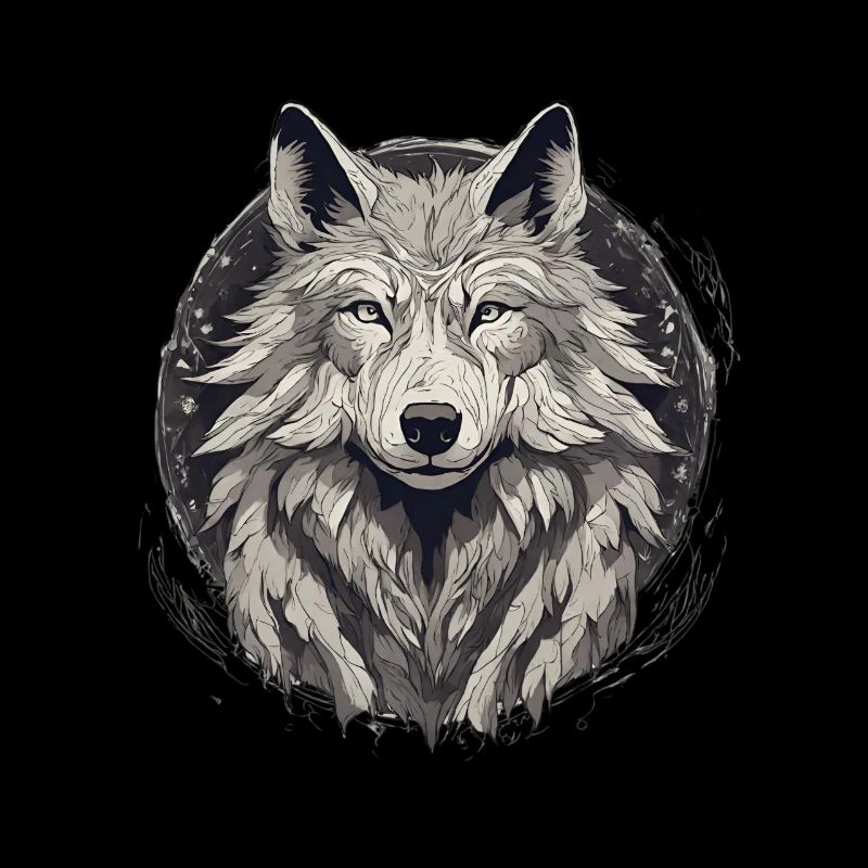 Mystical Wolf Head