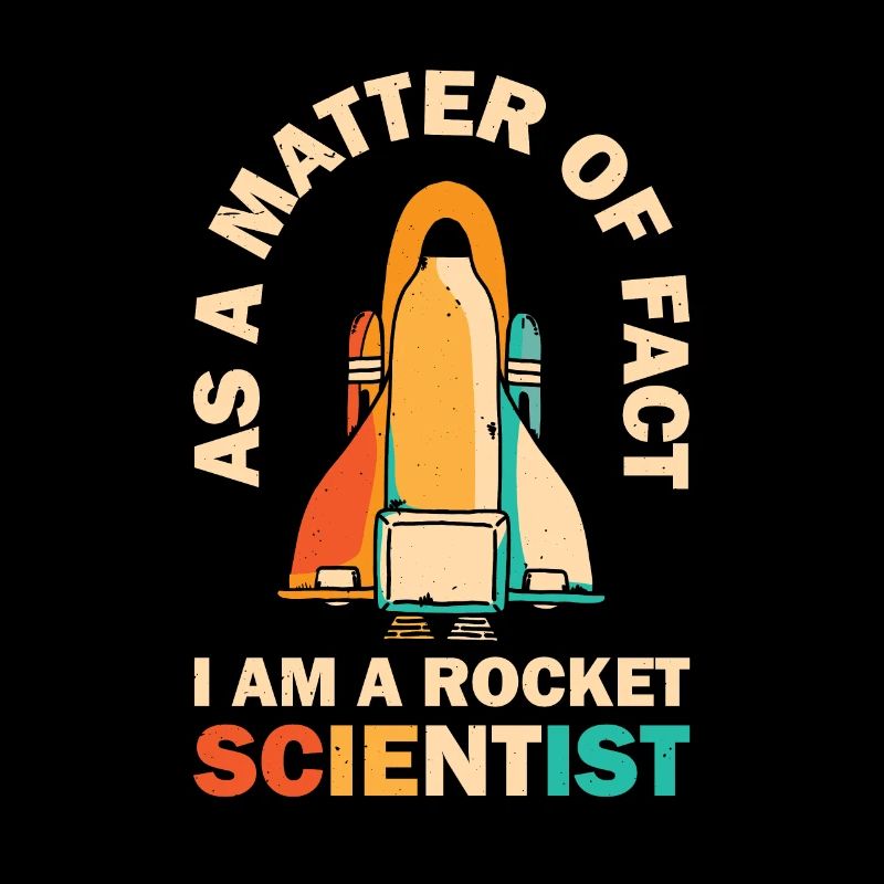 Retro Rocket Scientist Spaceman Space Shuttle