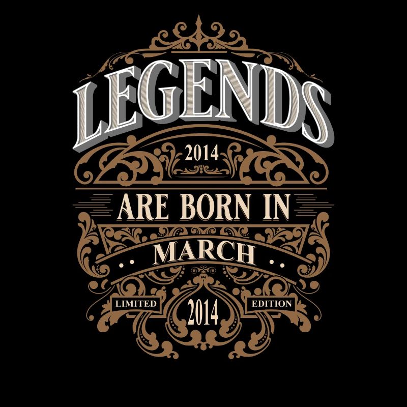 2014 Mars Né Anniversaire Année de naissance