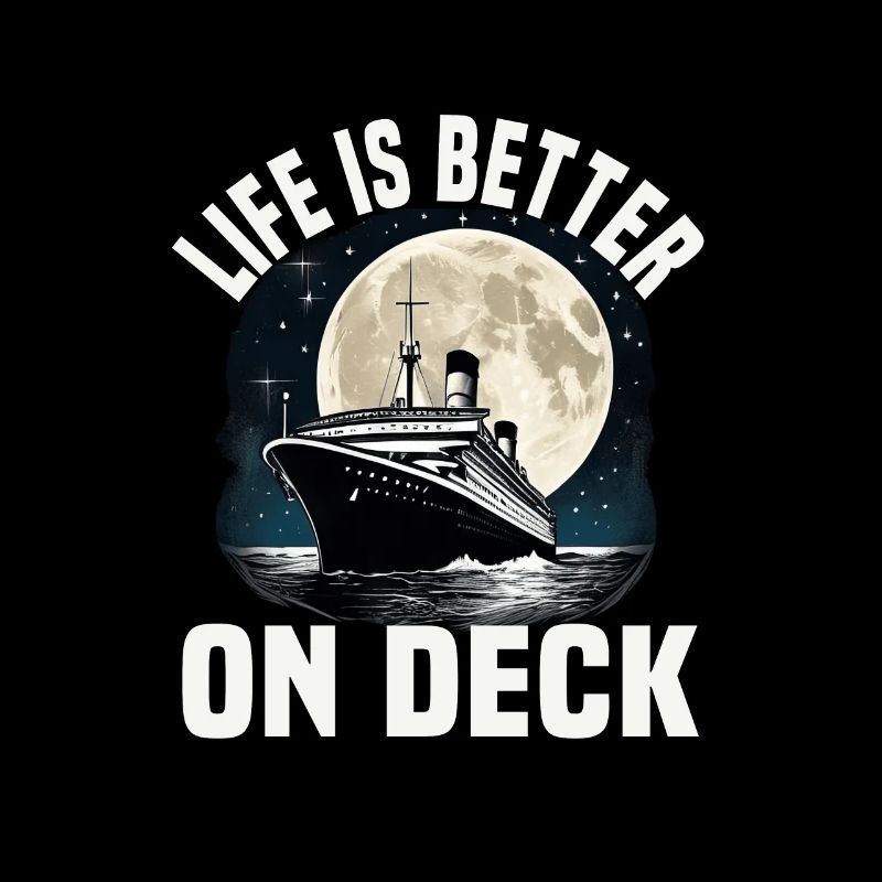 Life Is Better On Deck Cruise Ship Vacation Group