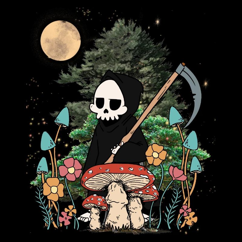 Nature Ghost Ghost Halloween Mushrooms Night Spooky