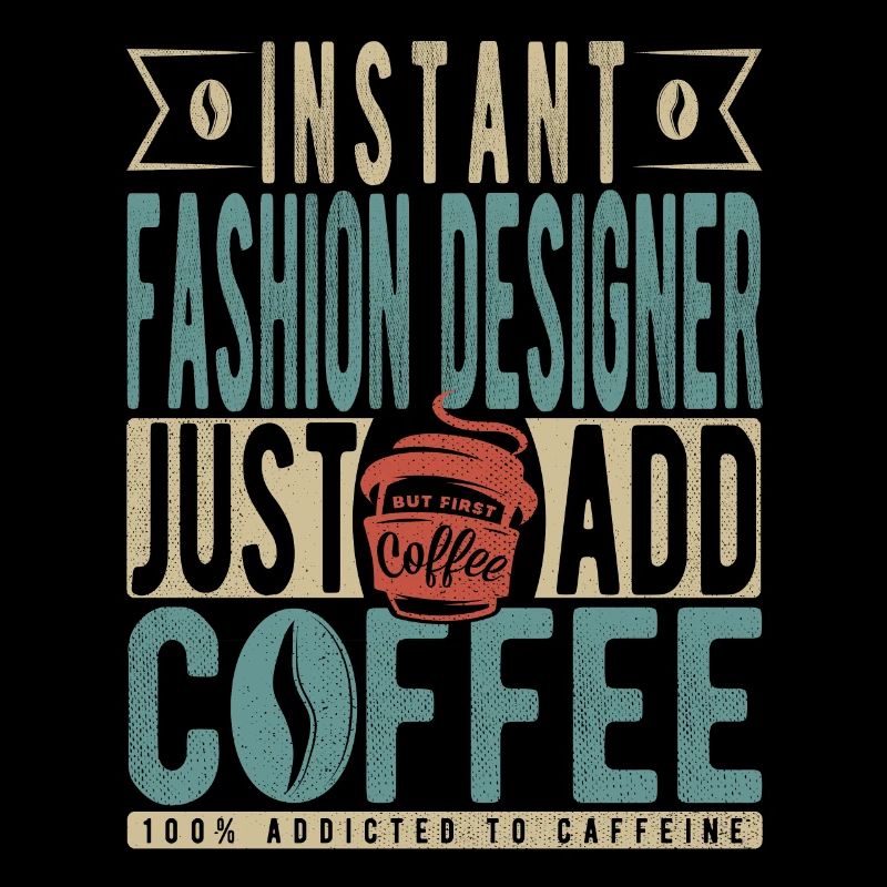 Instant-Modedesigner fügen einfach Kaffee hinzu
