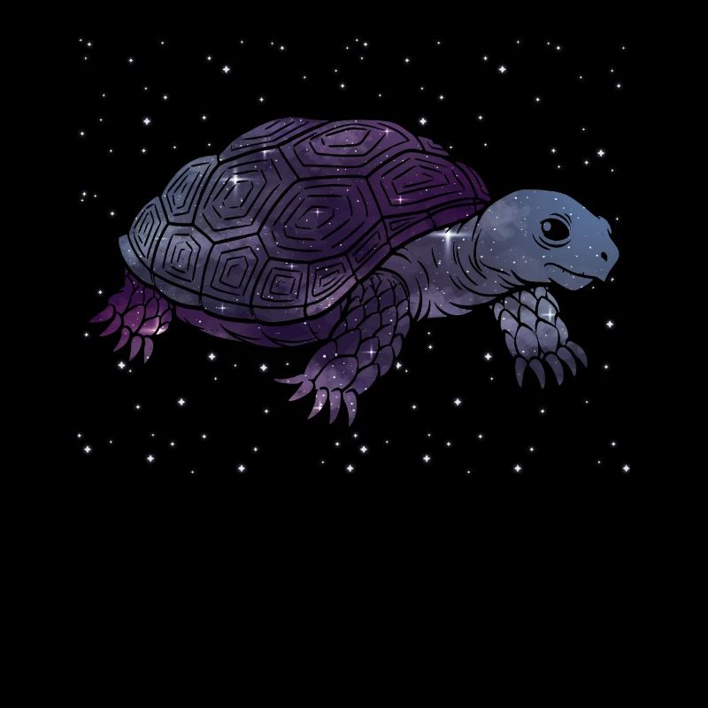 Galactic Turtle Silhouette