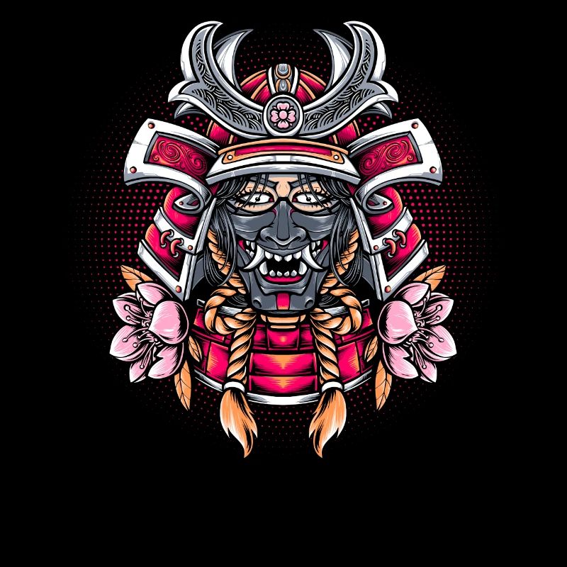 Samurai-Mädchen-Kriegerin