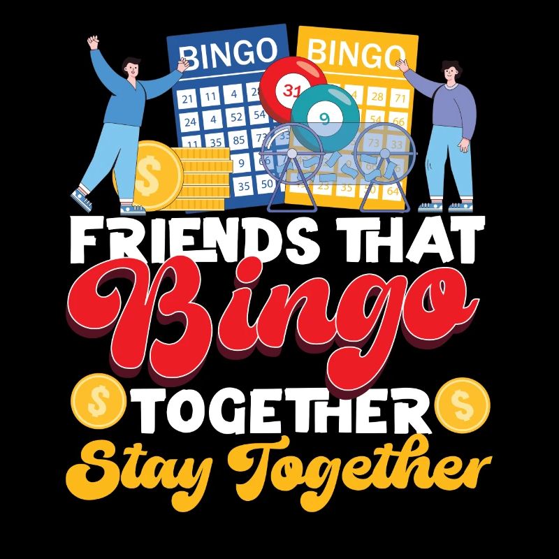 Amis joueurs de bingo Copains