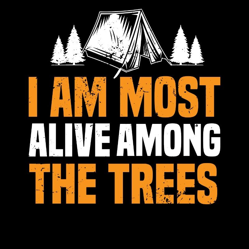 Ich bin am lebendigsten unter den Bäumen.