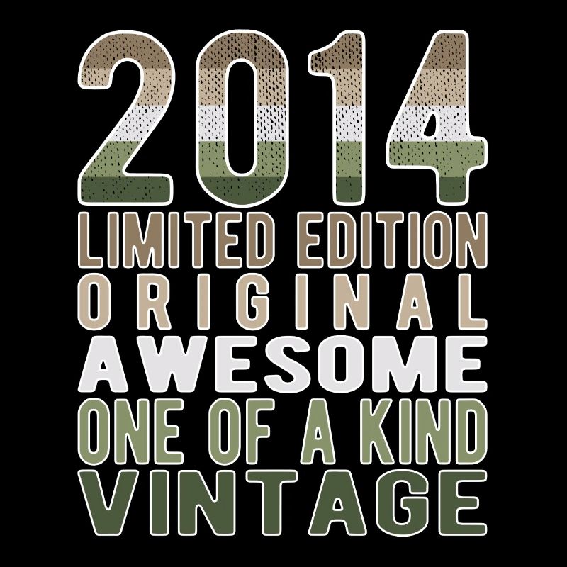 Limited Edition seit 2014 Geburtstag Vintage 2014
