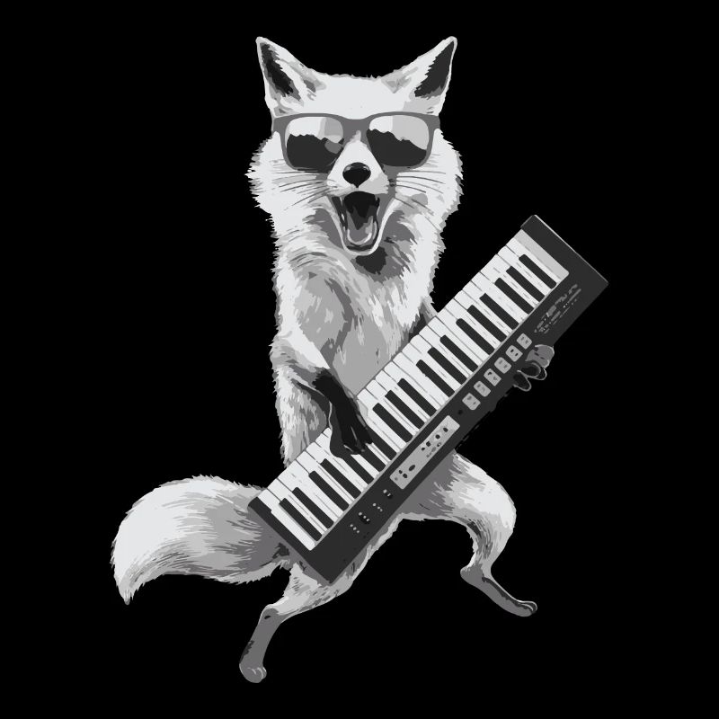 Cadeau pour clavier Fox Keytar