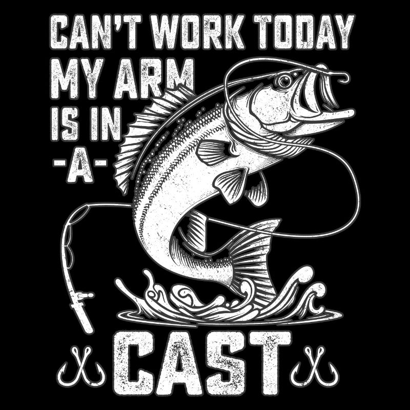 Can't work today my arm is in a cast